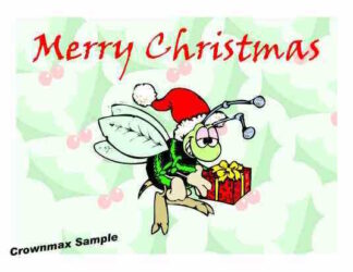 1224 Personalized Merry Christmas Bee Holiday Cards