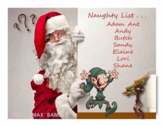 1233 Christmas Naughty List Holiday Cards