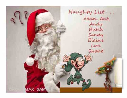 1233 christmas naughty list holiday cards