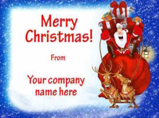 1246 Custom Merry Christmas to Clients Holiday Cards