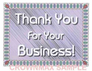 2575 Thank You For Your Business Postcards