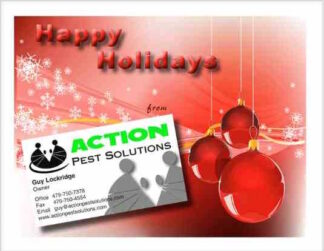 3470P Economical Custom Holiday Pest Postcards