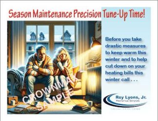 Seasonal Maintenance Tune-Up Time Postcard