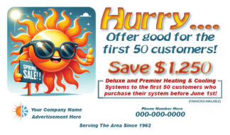 3479 Heating & Cooling Maintenance Postcard