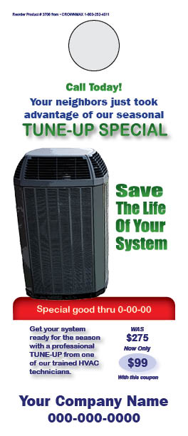 3706 PREVIEW Tune Up Special HVAC Door Hanger